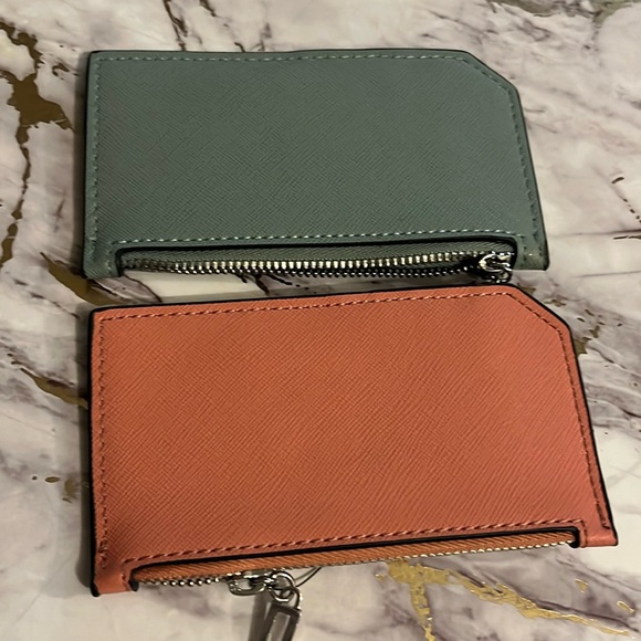 Set of Guess Mini ID wallets coral/teal - Picture 2 of 4